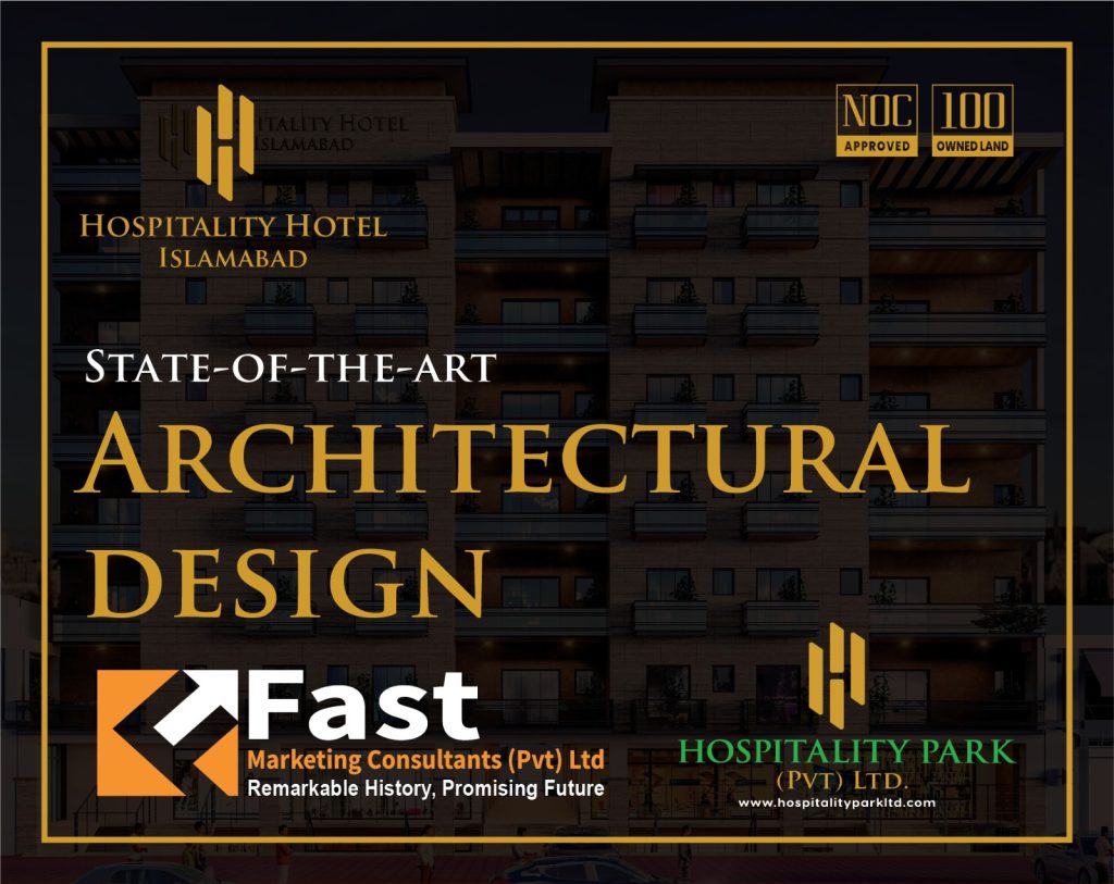 hospitality hotel islamabad, architectural design, hospitality park new murree, fast marketing consultants