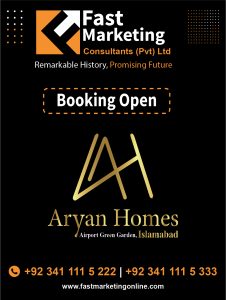 booking open aryan homes islamabad