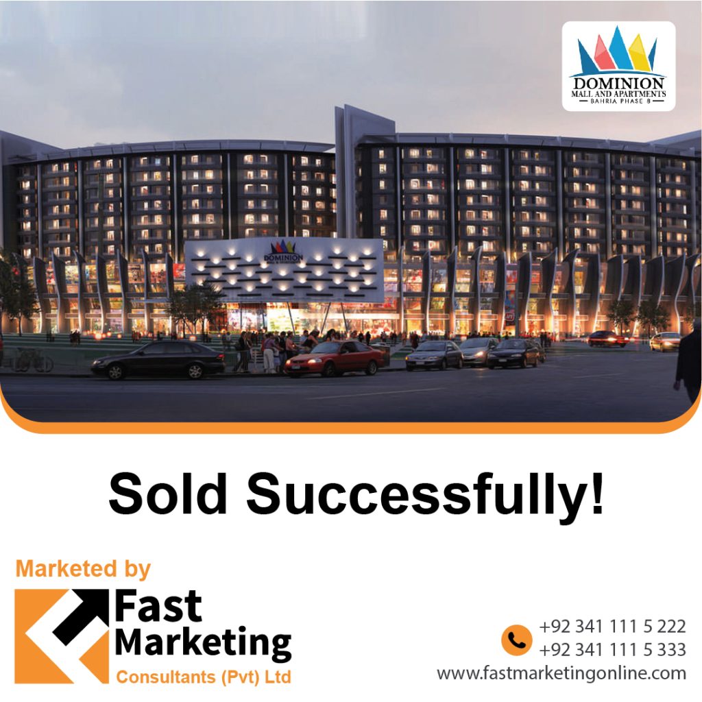 dominion all and apartments bahria phase 8 Sold successfully